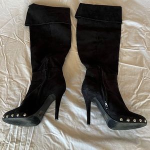 👢Pazzo suede knee high boots